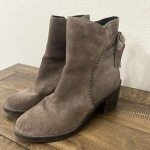 UGG FRAISE WHIPSTITCH Soft Suede Bootie Decorative Bow Size‎ 8